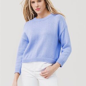 3608 BROCHU WALKER The Corbin Looker Layered Crewneck Sweater Small Lilac